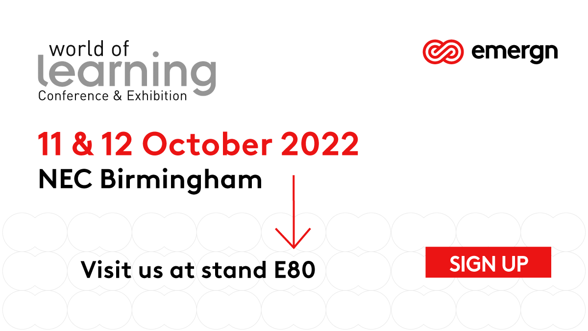 emergn's tweet photo. Emergn is looking forward to exhibiting at the World of Learning Conference 11 &amp; 12 October in Birmingham. We will be at stand E80, and look forward to connecting! Sign up here: https://t.co/li0D64YRnx

#LearningandDevelopment #WorldofLearning https://t.co/YajkL7LS9o