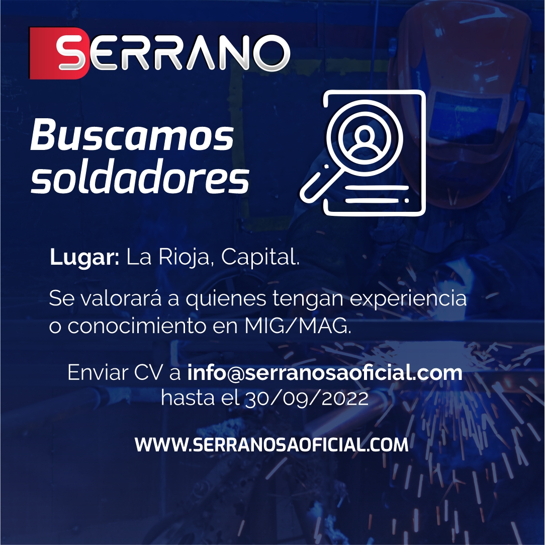 serranosaprensa's tweet photo. 🔎 Tenemos una gran propuesta de desarrollo para tu futuro profesional👷👷‍♀️.

📥 Receptamos postulaciones hasta el viernes 30/09/2022 a info@serranosaoficial.com https://t.co/vFf1v37VgG