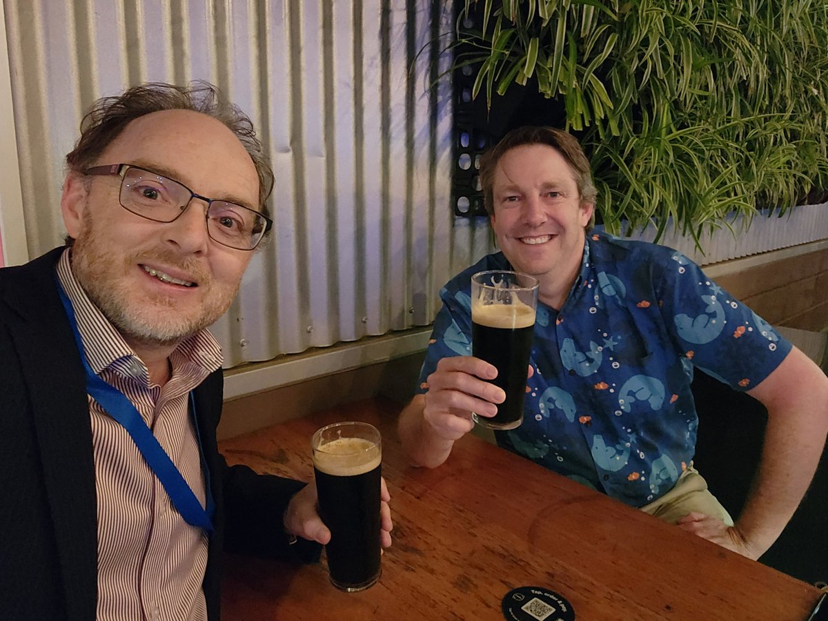 Some great company from Newcastle ( Grant Webber) for post #chemeca2022 drinks ...just missing <a href="/SoftMatterHackr/">Patrick Spicer</a>