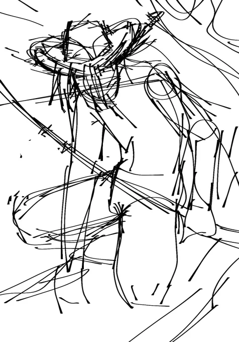 指で描いてた時のラフの勢い好き 