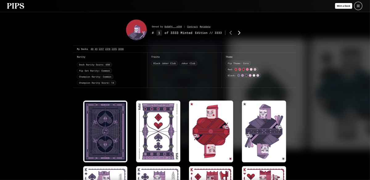 PIP Cards | Playing Cards for the Metaverse ⚔️ tweet media