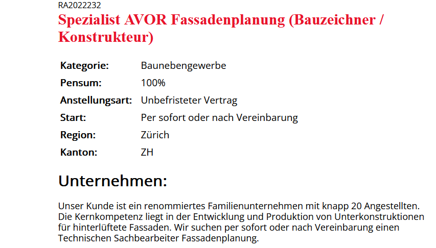 HumanTopClass's tweet photo. Für unseren Auftraggeber suchen wir exklusiv einen Spezialist AVOR Fassadenplanung (Bauzeichner / Konstrukteur)!

https://t.co/jRwDGGtKUK)

#bewerbungsgespräch #vorstellungsgespräch #tipps #jobs #stellen #kaderstellen #winterthur #zug #bewerbungsprozess #baukaderstellen #baukader https://t.co/BGowLX6sJZ