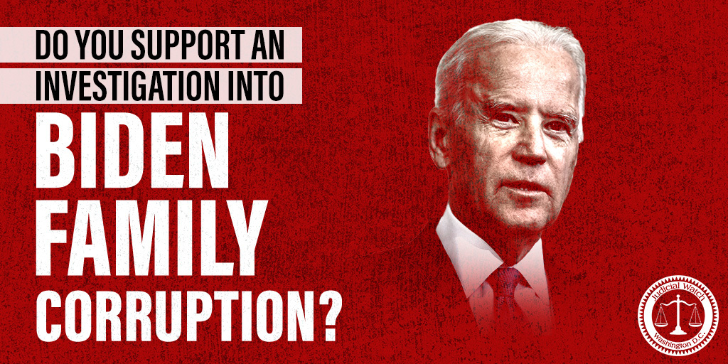 Do you support an investigation into Biden family corruption? RETWEET if you support an investigation!