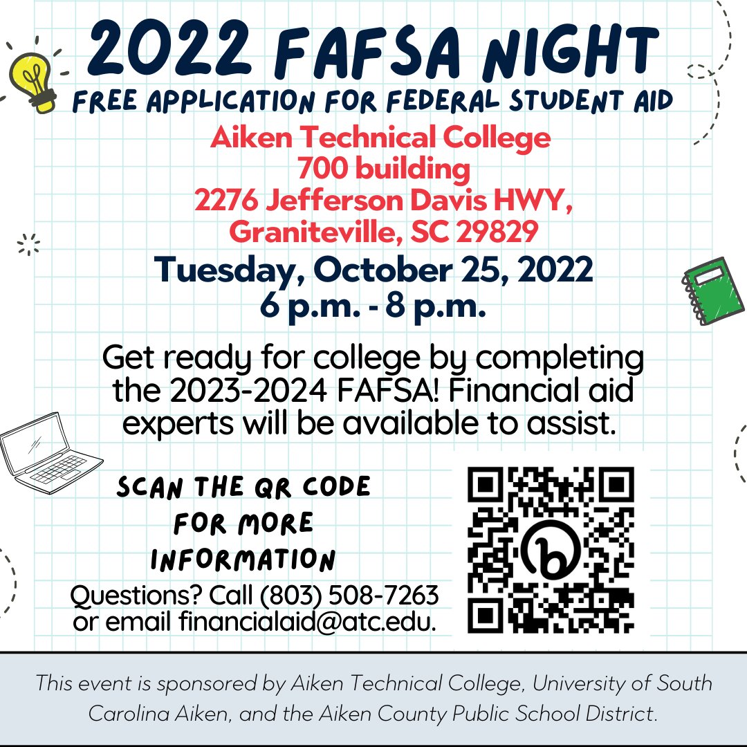 North Augusta HS On Twitter Aiken County FAFSA Night Open To All north-augusta-hs-on-twitter-aiken-county-fafsa-night-open-to-all