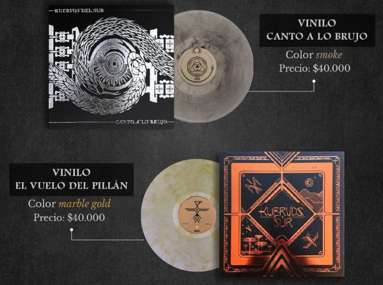 Vinilos limitados: <a href="/kuervosdelsur/">KUERVOS DEL SUR</a> lanza nueva venta en verde de "El Vuelo del Pillán" y "Canto a lo Brujo" bit.ly/kuervoslps