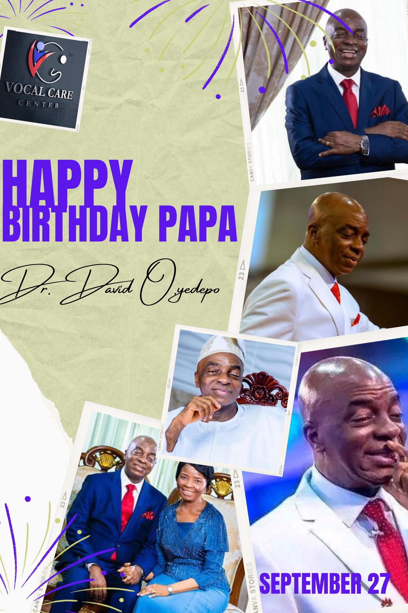 Papa happy birthday Sir!

Bishop David Oyedepo

We love and honor you Sir. 