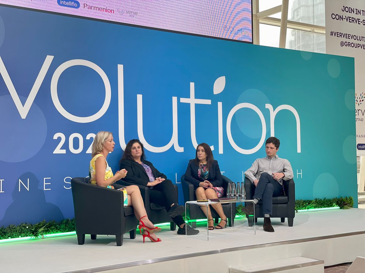 GroupVerve's tweet photo. And it’s panel time with the lovely @TheFinanceCoach @Feliciatedx and Dan at @Octopus_UK - we’re talking all things #Business - what would your question for the panel be?

#VerveEvolution2022 https://t.co/Z6hxfCQ8tX