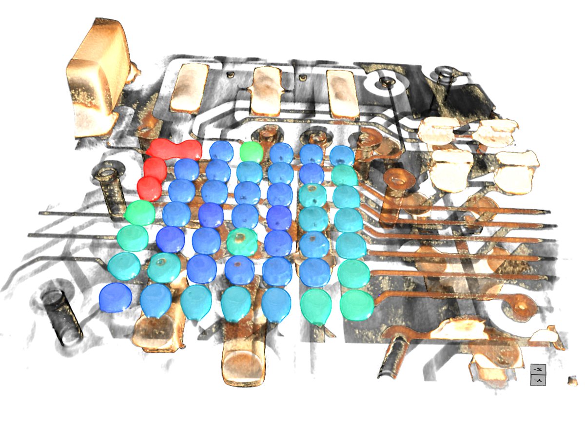 ai_dragonfly's tweet photo. Electronics inspection using X-ray CT? Dragonfly is perfect for this task. For today’s #TomographyTuesday we show how Dragonfly is used to inspect a BGA. Read more: https://t.co/xsg10mr4KM #Electronics #inspection #nondestructive #testing #NDT #BGA #voids #bridges https://t.co/M5tdITgF5O