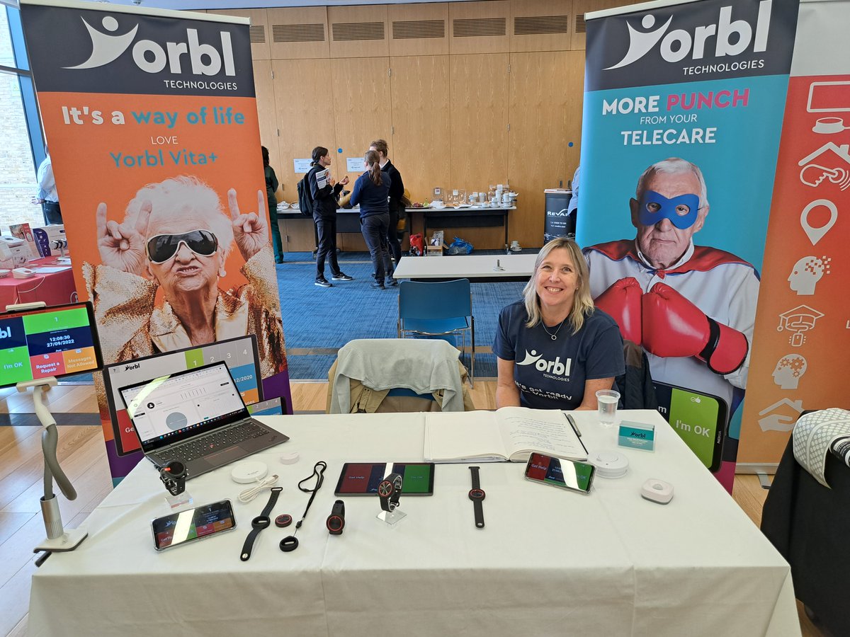 Amparo_tech's tweet photo. Looking very SMART Tanya!
We're here! at the UK Telehealthcare 'How SMART is Your Home? Technology Enabled Support in the Home' event at Bexleyheath. Come and have a chat with us about our innovative solutions.
#UKTHC #Yorbl #YorblLife #TechnologyEnabledLiving #TECS https://t.co/CZCvL8WgmL