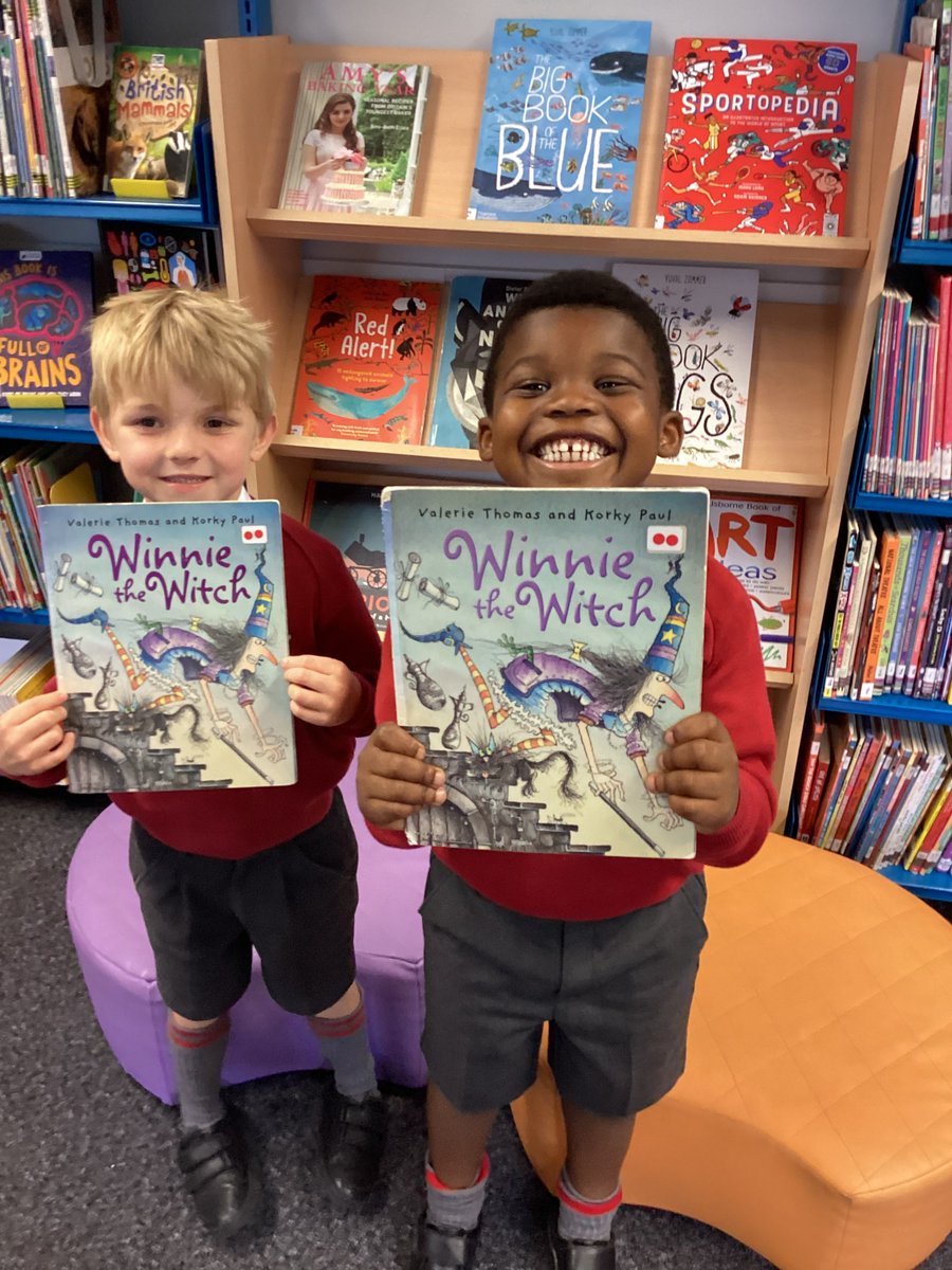 NHPrepLibrary's tweet photo. Harry and Seni are 'Book Buddies'. They chatted about the illustrations and will read the books with their family. Next week they'll share their thoughts of their first #winniethewitch book with their classmates!
@NewHallYr1 @NewHallPrep #bsil #readingforpleasure #nhprepreads https://t.co/UVlOw4YSXn