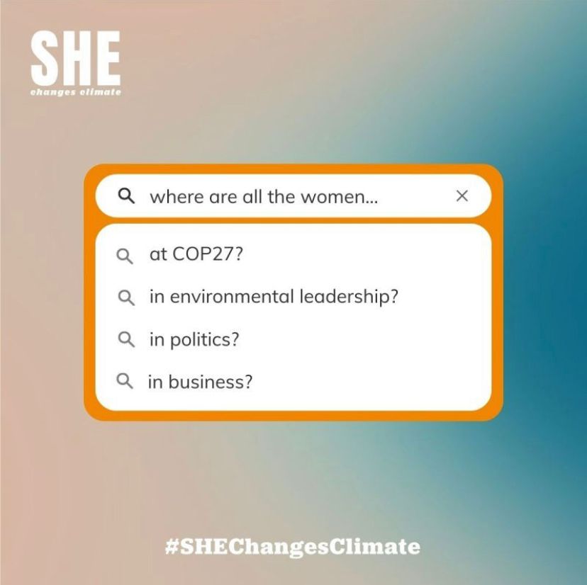 Isabel Crabtree-Condor (@icrabtreecondor) on Twitter photo I support <a href="/sheclimate/">SHE Changes Climate</a>’s Open Letter calling for balanced female representation on #COP27 leadership teams & delegations.
Diversity and inclusion is not only critical for @COP27's collective success, it's critical for the planet.
tinyurl.com/yr8pyb2w
#SheChangesClimate I support <a href="/sheclimate/">SHE Changes Climate</a>’s Open Letter calling for balanced female representation on #COP27 leadership teams & delegations.
Diversity and inclusion is not only critical for @COP27's collective success, it's critical for the planet.
tinyurl.com/yr8pyb2w
#SheChangesClimate