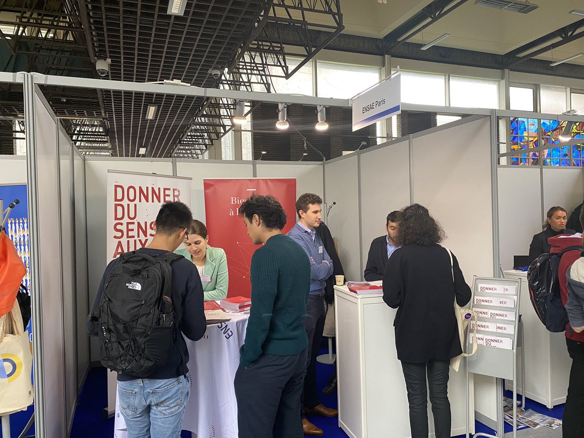 ENSAEparis's tweet photo. L’@ENSAEparis est présente au @_XForum organisé par & pour les élèves de @Polytechnique. #Polytechniciens, échangez avec la direction des études & nos @Alumni_ENSAE X-ENSAE pour découvrir les 6 voies de spécialisation du cycle #ingénieur et le cursus administrateurs @InseeFr https://t.co/HjRJucXOV9