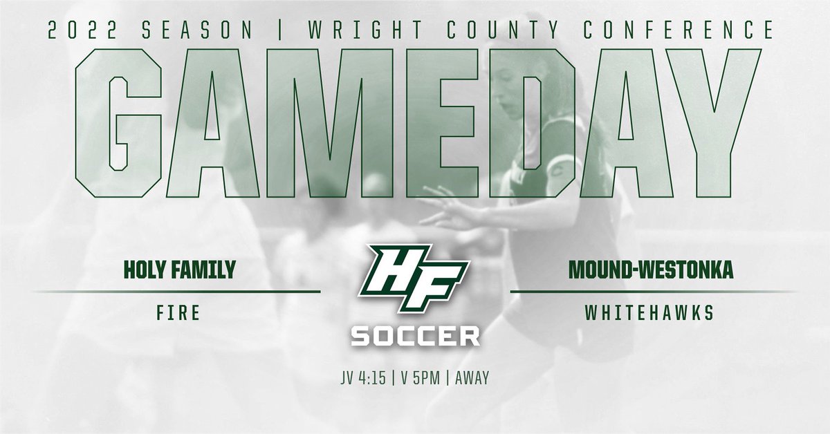 It’s GAMEDAY! Tonight the Fire travel to Mound to grab 3 more points &amp; lock in the WCC Title. 💪🏼🔥

⏱️JV 4:15 | V 5PM
📍Mound-Westonka HS