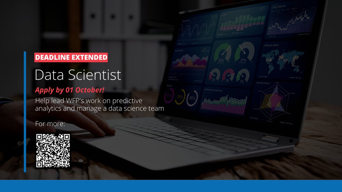 🔔 #JobAlert  

The deadline to apply for our Senior #DataSceintist has been extended until Oct 1! 

Learn more about this exciting opportunity and apply here: bit.ly/3DXnfFv
#DataScience