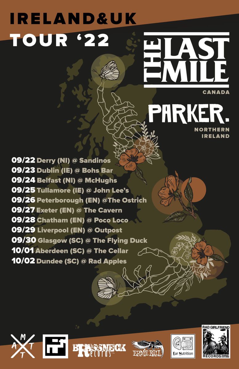 makethatatake's tweet photo. PSA; not doing any #gig #booking at all in #October
The current #UK #tour that THE LAST MILE & @parkertheband are on (@xfreakscenex w/ @jonshoepunk #tonight) & the #ALLDEEPENDS @thesewercats @uncleanforever #europe tour to BOOK YER ANE FEST are the last I’m booking this year
☠️ https://t.co/mwQK9txJbl