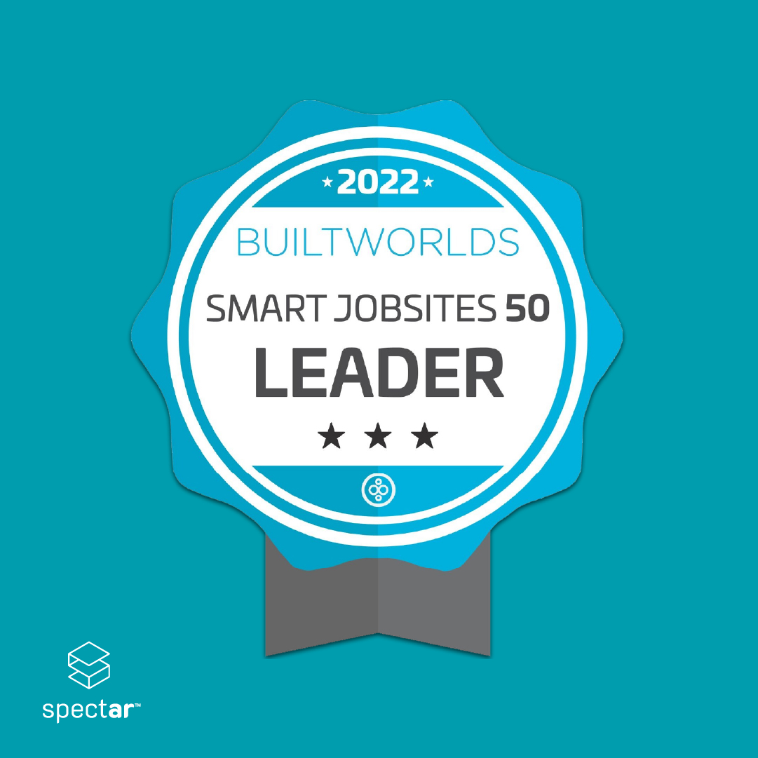 We are happy to share that Spectar has been included in BuiltWorlds' Smart Jobsites Top 50 Leaders list for high-impact solutions leveraged on jobsites for project delivery, used by contractors and specialty contractors. #contech #innovation #bim
