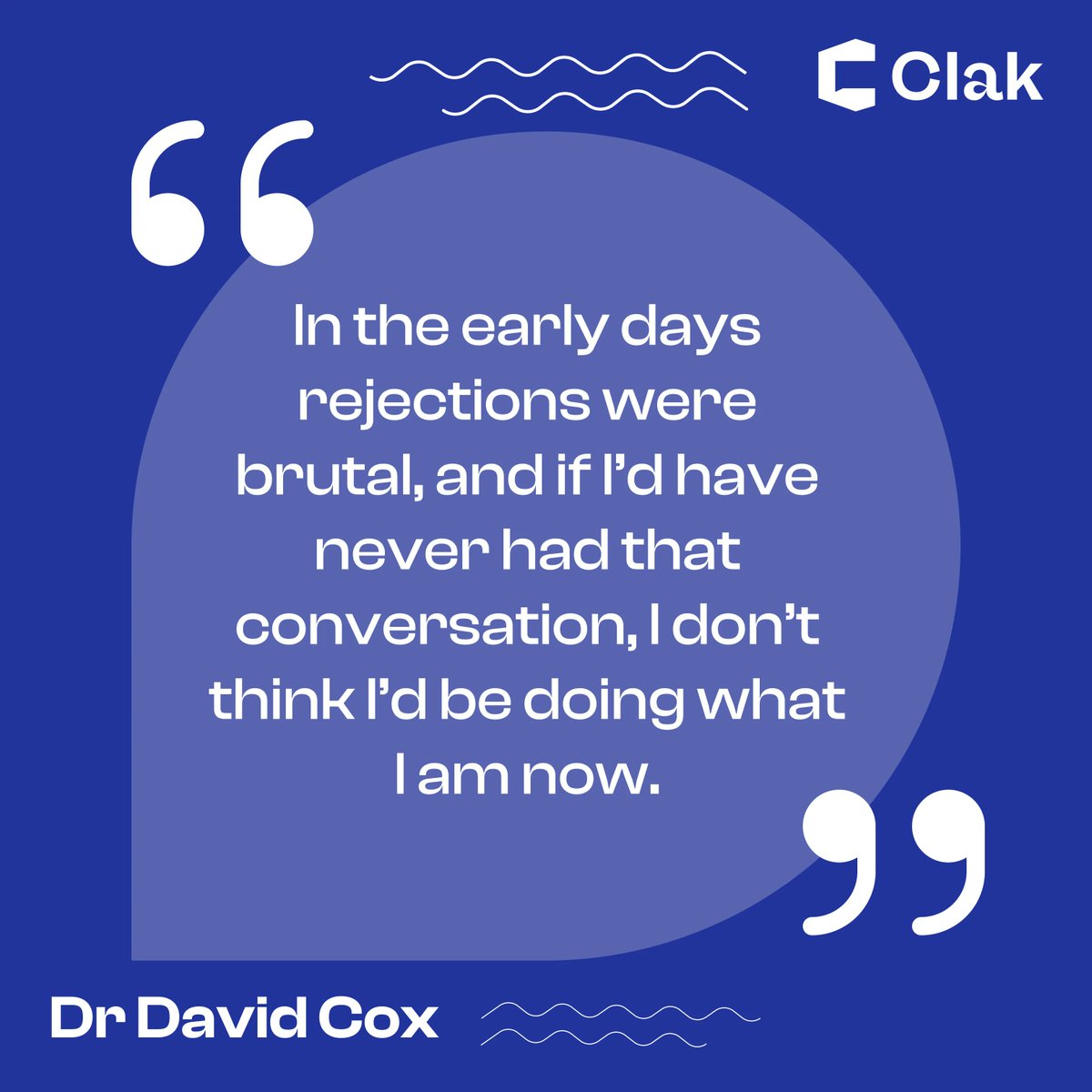 clak_me's tweet photo. Blog Alert! 🚨 
You can read our interview with @DrDavidACox ! Find out his fascinating story of how he got into journalism and consultancy work from a medical background. 
https://t.co/h0u8ye79U2
Check out his Clak profile! https://t.co/cr5DOs3aIG https://t.co/Qn743ZrrWD