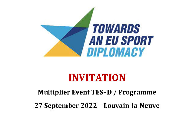 InstitutIRIS's tweet photo. 🗓️#TESDiplo Event
Dans le cadre du projet Towards an EU sport Diplomacy, soutenu par @EuSport, les partenaires présentent aujourd'hui leurs 1res conclusions et recommandations visant à poursuivre la réflexion autour de la diplomatie sportive de l'UE. 

#EUSportDiplomacy https://t.co/1MsuGDr6Xt