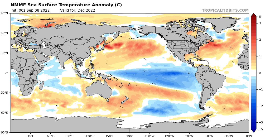 hombredeltiempo's tweet photo. #LaNiña seguirá firmemente establecida hasta diciembre según modelos climáticos. Ello implica básicamente dos cosas para la costa: La primavera (toda) sería más fría que lo habitual y la sensación de #Frío se mantendrá hasta bien avanzado octubre https://t.co/JkzontafJl