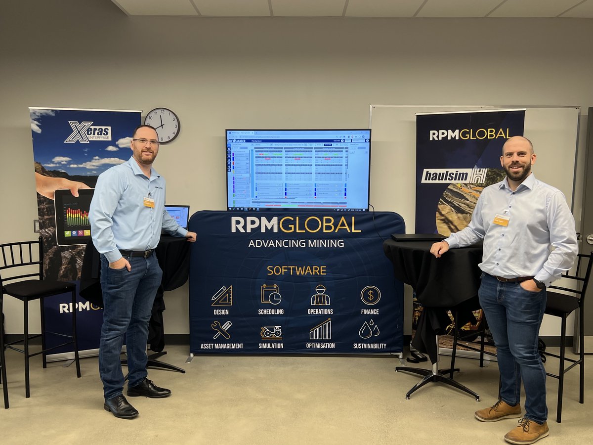 RPMmining's tweet photo. We’re thrilled to be at Mining Transformed, located at the NORCAT Underground Centre.
Our North American team will be on site to share some exciting product updates to optimise your mining operation.
#MiningTransformed #RPMGlobal #Advancingmining https://t.co/dqtjRCt8aL