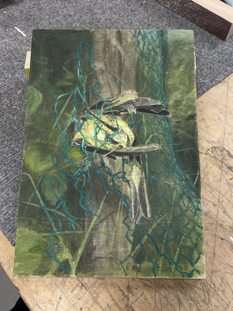 aslasirius's tweet photo. Some wip pictures of this gouache painting I’ve worked on the past couple weeks :-) 

#artistsontwitter https://t.co/SCxkOBqrAk
