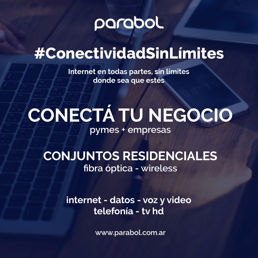 ArgParabol's tweet image. Tu negocio necesita #Fibra #ConectaTuNegocio #internet &amp;amp; #datos #conectividad