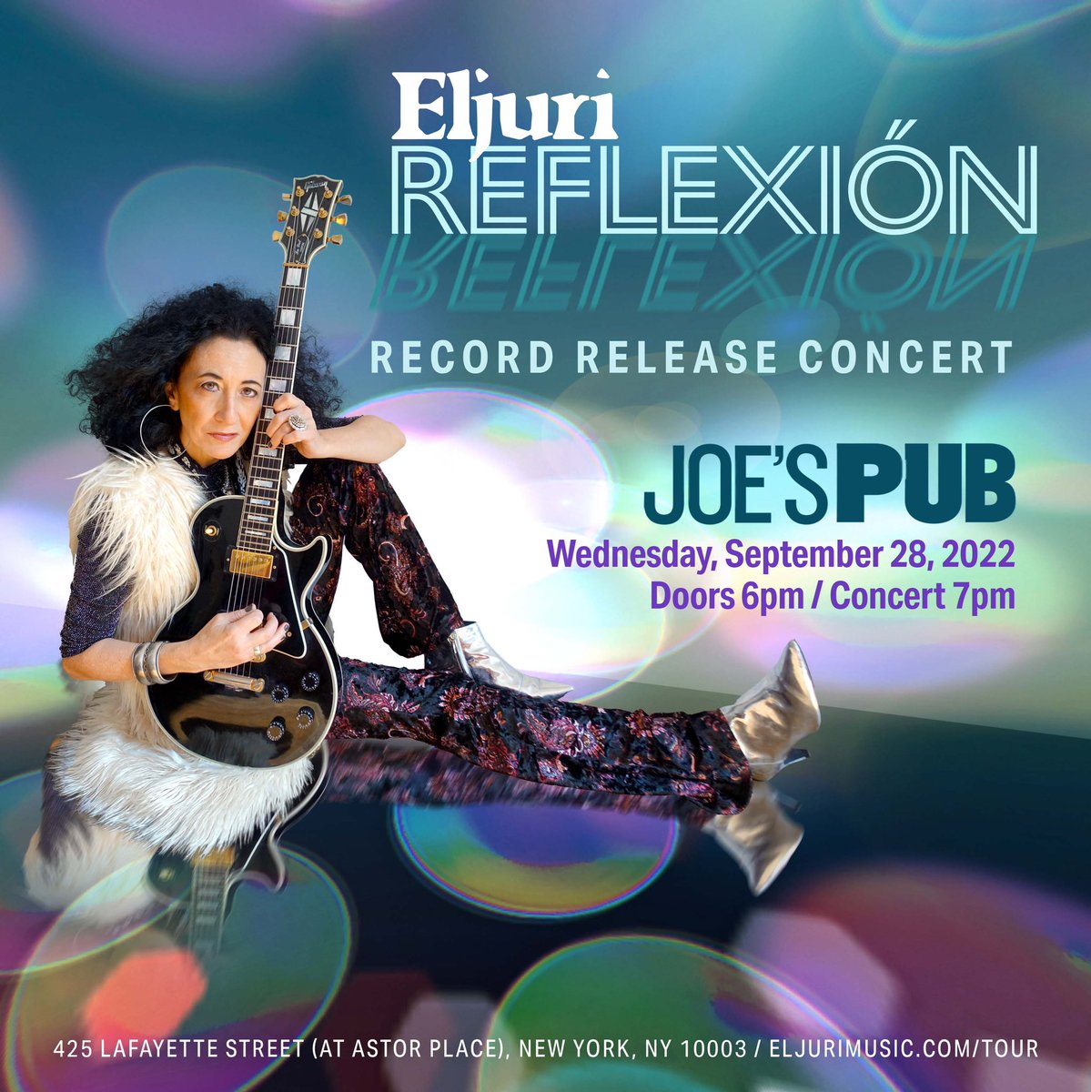 The @Eljuri Reflexión Record Release Concert Tomorrow - Wed Sept 28 Doors: 6pm / Concert: 7pm @JoesPub 425 Lafayette Street, NYC Last Chance to Buy $20 Advance Tix!🎟>> tix.to/Eljuri-JoesPub… Come Rock With @Eljuri @iAlexAlexander #WinstonRoye