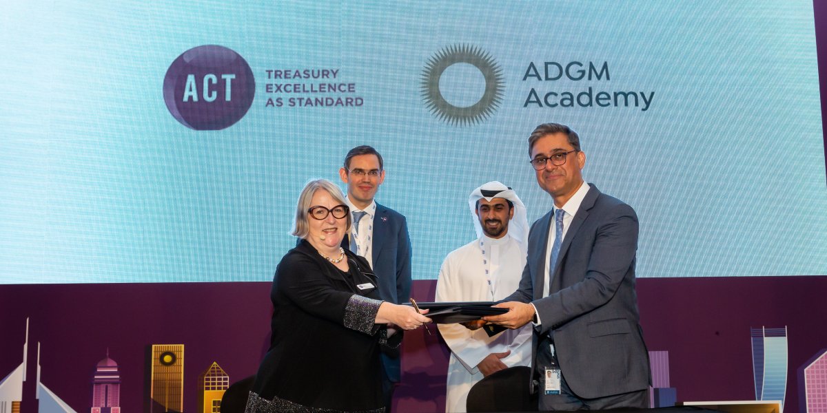 actupdate's tweet photo. We are delighted to have signed a new partnership at today’s ACT Middle East Treasury Summit. The ACT is delighted to work with Abu Dhabi Global Markets Academy (ADGMA) to deliver treasury and cash qualifications throughout the Middle East region.
#ACTMETS22 https://t.co/upZeJkh145