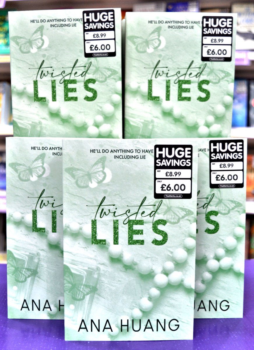 Theworksleics's tweet photo. New in this week. Twisted Lies is @authoranahuang's fourth book in the addictive Twisted series. Available at The Works on Gallowtree Gate Leicester at our Huge Savings price of £6
#AnaHuang #TwistedLies #TwistedSeries #fiction #Leicester https://t.co/1p9VoChpCj