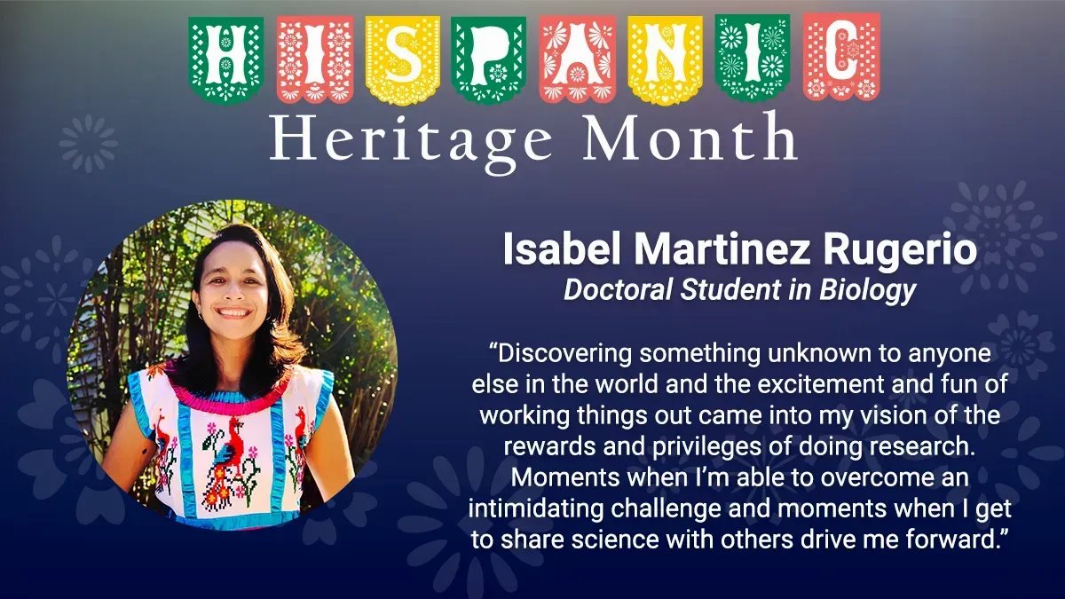 Penn State Eberly College of Science (@psuscience) on Twitter photo "This is a time when we celebrate with pride and joy our roots and commemorate the importance of our differences." — <a href="/penn_state/">Penn State</a> graduate student <a href="/izamtz06/">Isabel Martinez-Rugerio</a> of <a href="/PennStateBio/">Penn State Biology</a> buff.ly/3BHKRfG "This is a time when we celebrate with pride and joy our roots and commemorate the importance of our differences." — <a href="/penn_state/">Penn State</a> graduate student <a href="/izamtz06/">Isabel Martinez-Rugerio</a> of <a href="/PennStateBio/">Penn State Biology</a> buff.ly/3BHKRfG