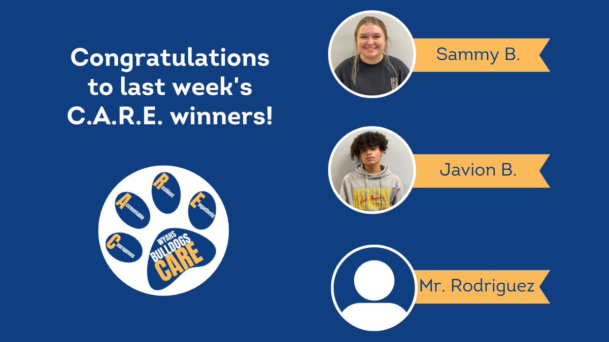 Here are our awesome C.A.R.E. winners from last week!