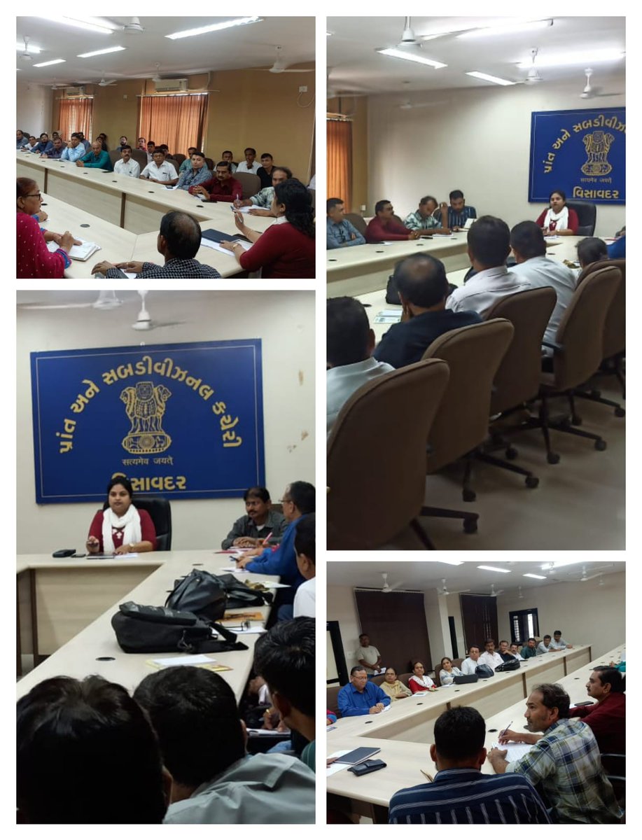 તા.૦૮/૦૯/૨૦૨૨ ના રોજ મતદારયાદી ખાસ સંક્ષિપ્ત સુઘારણા કાર્યક્રમ-૨૦૨૨ અન્વ્યે ૮૭-વિસાવદર વિધાનસભા મતવિસ્તારના સેકટર ઓફિસરશ્રીઓની બેઠક યોજવામાં આવી અને આગામી વિઘાનસભાની ચૂંટણી અન્વયે કરવાની થતી કામગીરીની સમીક્ષા કરવામાં આવી <a href="/CMOGuj/">CMO Gujarat</a>  <a href="/pkumarias/">Pankaj Kumar</a> <a href="/ECISVEEP/">Election Commission of India</a> <a href="/CEOGujarat/">Chief Electoral Officer, Gujarat</a> <a href="/collectorjunag/">Collector Junagadh</a>