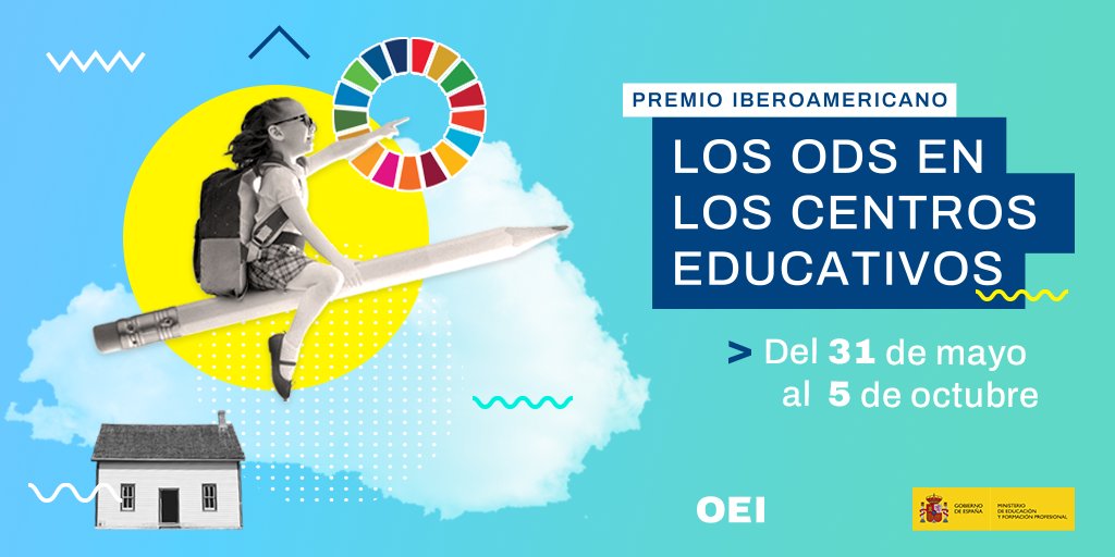 Cerlalc's tweet photo. #CerlalcDestaca 
📌Recuerda que @EspacioOEI y @educaciongob premiarán las escuelas que fomenten los  Objetivos de Desarrollo Sostenible (ODS) en Iberoamérica.
¡Se agota el tiempo!
📝Inscripciones abiertas hasta el 5 de octubre.
Entra acá: 👇
https://t.co/T5sSzVrErJ https://t.co/mK1R2ehSUS