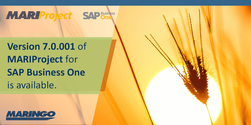 MARINGOcomputer's tweet image. Version 7.0.001 of #MARIProject for #SAPBusinessOne is available. Learn more: uk.maringo.de/mariproject-7-…