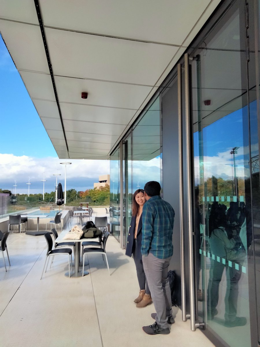 ucl_GBSH's tweet photo. Our MSc Biotech &amp; Pharmaceutical Management students managed to escape the rain and enjoy the terrace at the @thelastdropldn overlooking the Queen Elizabeth Olympic Park near the @UCLEast campus after their induction talk! https://t.co/STOa1Qzt1c