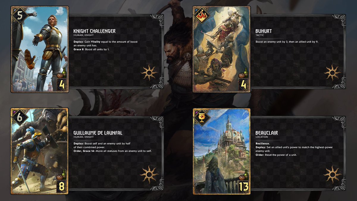 <a href="/RyanGodric/">Ryan Godric ☀️</a> @erdemellora <a href="/sBsLeonidas91/">sBsLeonidas</a> <a href="/FuchsiaBriefs/">Fuchsia Briefs</a> @renan_alboy @EydokOfDenesle <a href="/KHeartsandwine/">KG_HeartsandWine</a> <a href="/mcm5392/">Mcm5392</a> <a href="/Xdxkai2/">Xdxkai</a> Take a look at the new Nilfgaard cards straight out of Toussaint: