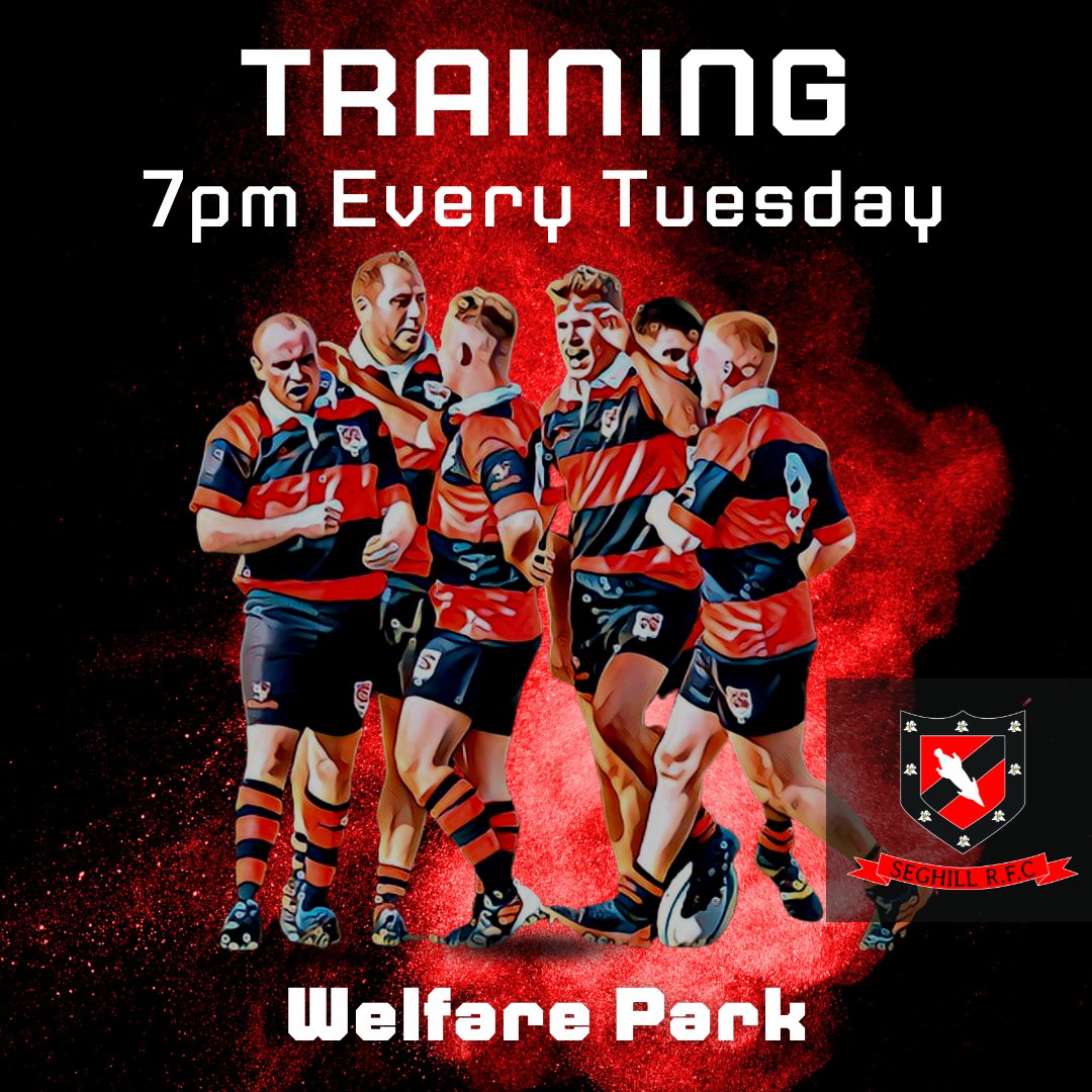 We are back on the training paddock tonight as the squad prepares for the visit of Jarrovians on Saturday. 

Training starts at 7pm and new players are more than welcome to join in. 

#UpTheHill #Seghill #NorthEastRugby #RugbyUnion