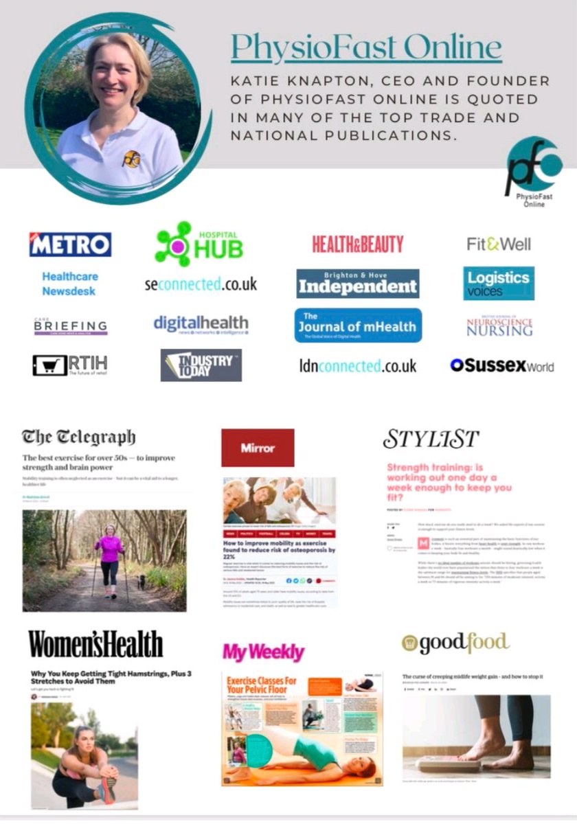 PhysioFast's tweet image. Making the headlines! @PhysioFast @physiokatiek #physiotherapy