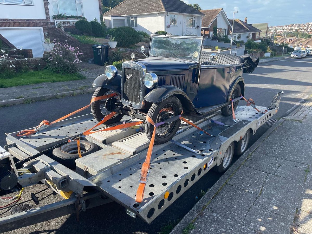 Transported this lovely old Austin 7 Tourer this morning and what a pleasure it was. Other companies said no they cannot do it?? We weren’t leaving the customer with a no, improvise adapt and overcome #classiccartransport #classiccars #Brighton #lewes #cartransport #vantransport