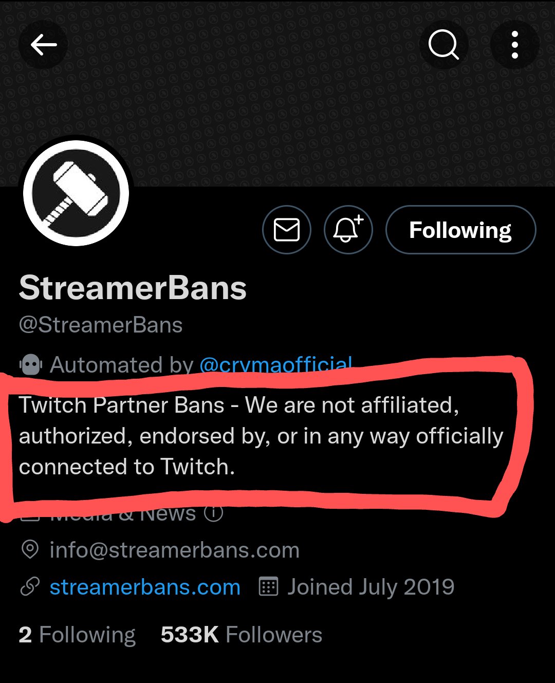 Sample.txt on Twitter "justatroll111 StreamerBans zeka94yt https