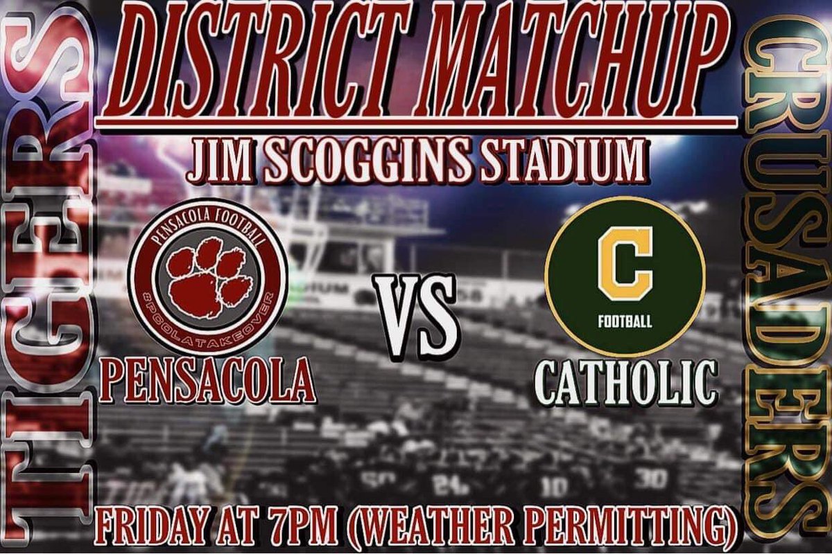 PHS_TigersFB's tweet photo. Tigers vs @ccrusadersfball in first District Game of The Season!
#PColaTakeOver https://t.co/OtPWBOC6k4