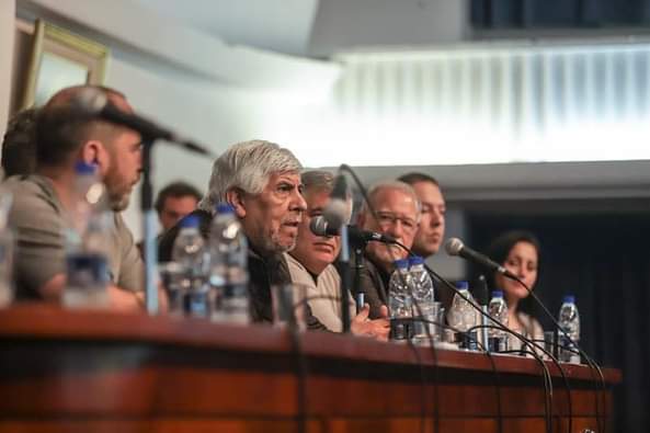 JuanPabloBrey's tweet photo. El acto fue organizado por el Frente Sindical para el Modelo Nacional, que conducen Paco Manrique y Pablo Moyano y el cierre estuvo a cargo de Hugo Moyano.
#Aeronavegantes #Ruccipresente https://t.co/GjWaz4OIfG