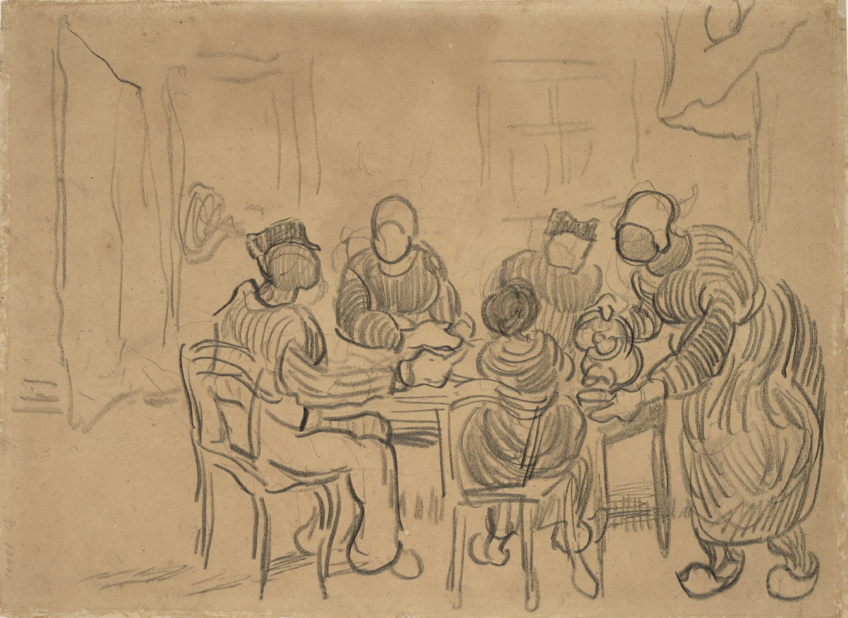 Despite all of the criticism of ‘The Potato Eaters’, Van Gogh stuck by his painting. He thought that what the painting expressed was more important than the execution. 'After all the best thing I did’, he said and planned to make a new version of his first major masterwork.