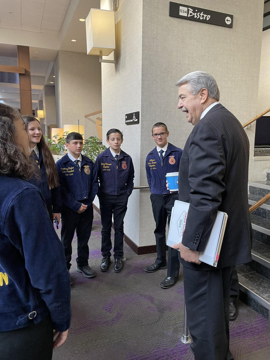 NASDAnews's tweet photo. Thank you to @NYFFATweets for joining us for our opening plenary session this morning! They will present the colors and recite the FFA Creed to start our session this morning. @nyagandmarkets #stillgrowing https://t.co/nx2SkkCBr5