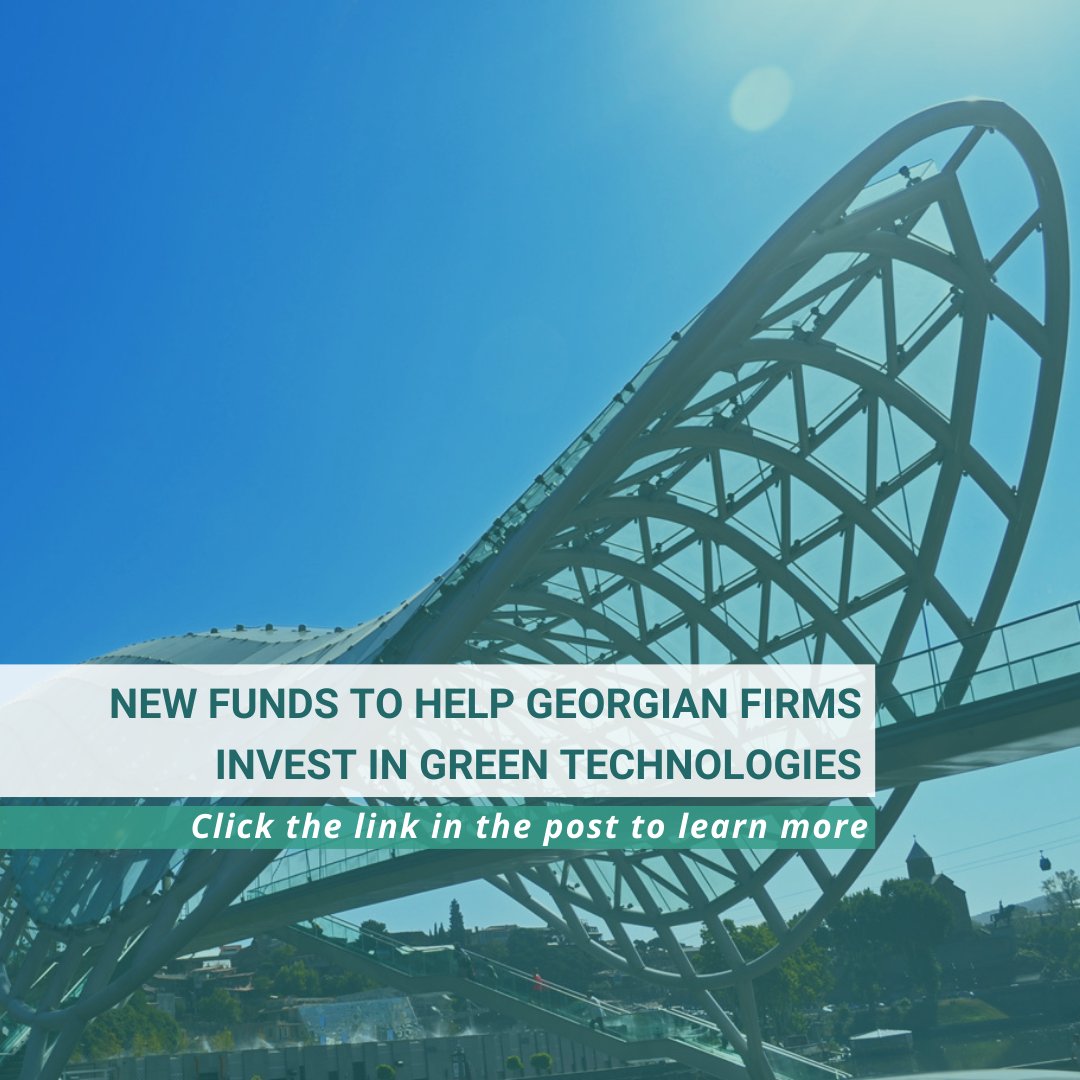 The_Greenpact's tweet photo. 🏦 The @EBRD extends a local currency #loan of USD 20 million to #Georgian bank @jcstbc for on-lending to local firms. Around 75% of the loan is expected to finance #greeninvestments in #Georgia. 🔗 https://t.co/GfGK0hvt2m

➡️ Join #SusFinPLATFORM: https://t.co/qn3dfag99m https://t.co/2In2EPEh0r