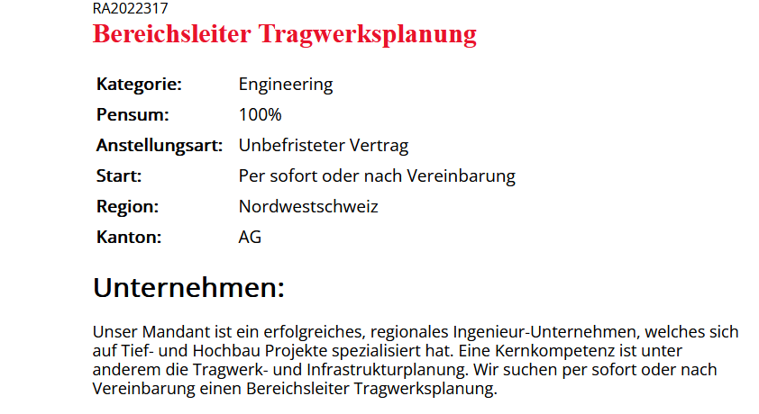 HumanTopClass's tweet photo. Für unseren Auftraggeber suchen wir exklusiv einen Bereichsleiter Tragwerksplanung!

https://t.co/h2p9RFmafw

#bewerbungsgespräch #vorstellungsgespräch #tipps #jobs #stellen #kaderstellen #winterthur #zug #bewerbungsprozess #baukaderstellen #baukader #festanstellung #bau #technik https://t.co/gMBryr4wOI