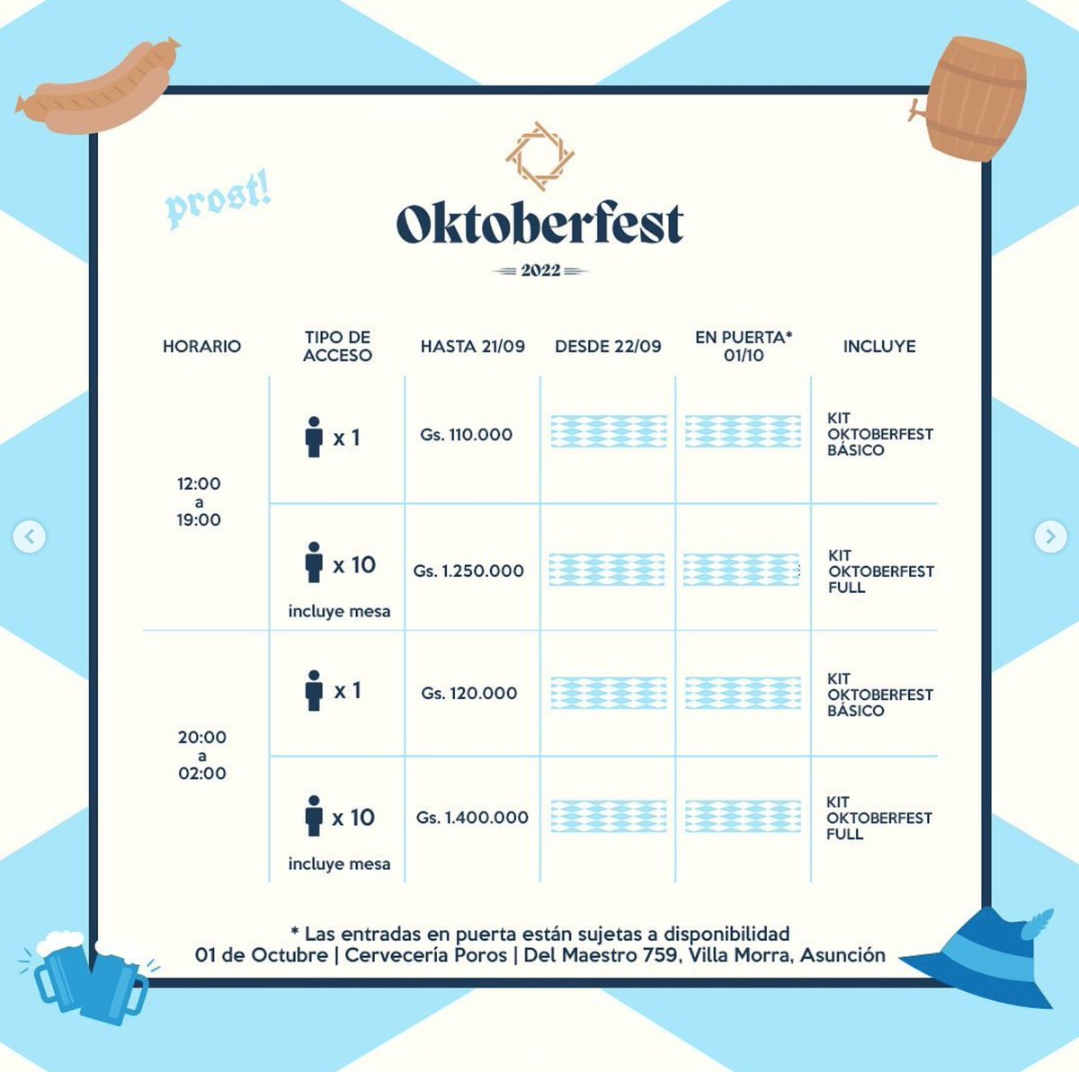 CultoPy's tweet photo. Este 🧵 lo vas a tener que guardar sí o sí, porque acá te contamos todos los eventos de #Oktoberfest de nuestras queridas cervecerías artesanales 👇

Arrancamos con @poroscerveza y @simondicepy que hacen sus eventos el día 1 de octubre: https://t.co/g40pAGzOnV