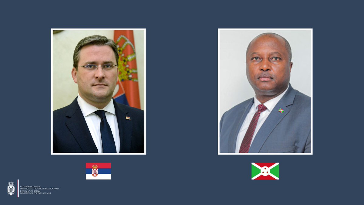 Sincere congratulations to @AShingiro on his reappointment to lead @MAEBurundi. I am firmly convinced that we will continue to work together to improve overall relations and cooperation b/w #Serbia and #Burundi - FM #Selakovic. 🇷🇸🤝🇧🇮