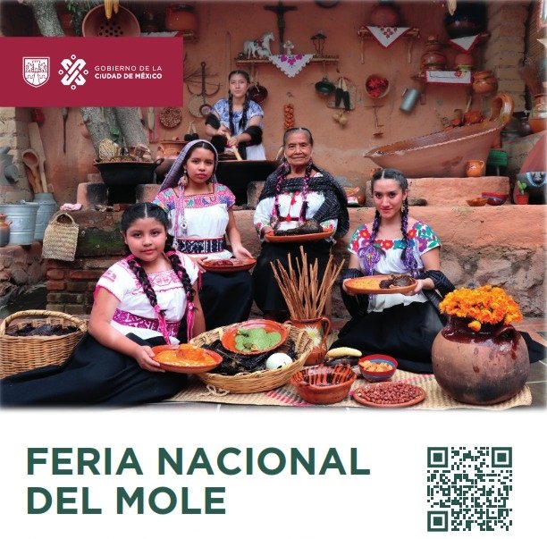 SedecoCDMX's tweet photo. ➡️ Te invitamos a la #FeriaNacionalDelMole que se celebrará en Milpa Alta (@GobMilpaAlta).

📅 Del 1 al 23 de octubre.

📍 San Pedro Atocpan, km 17.5 de la carretera Xochimilco-Oaxtepec.

✅ Apoya a las y los productores locales y la gastronomía tradicional de la #CiudadDeMéxico https://t.co/zYIiJuyoWj