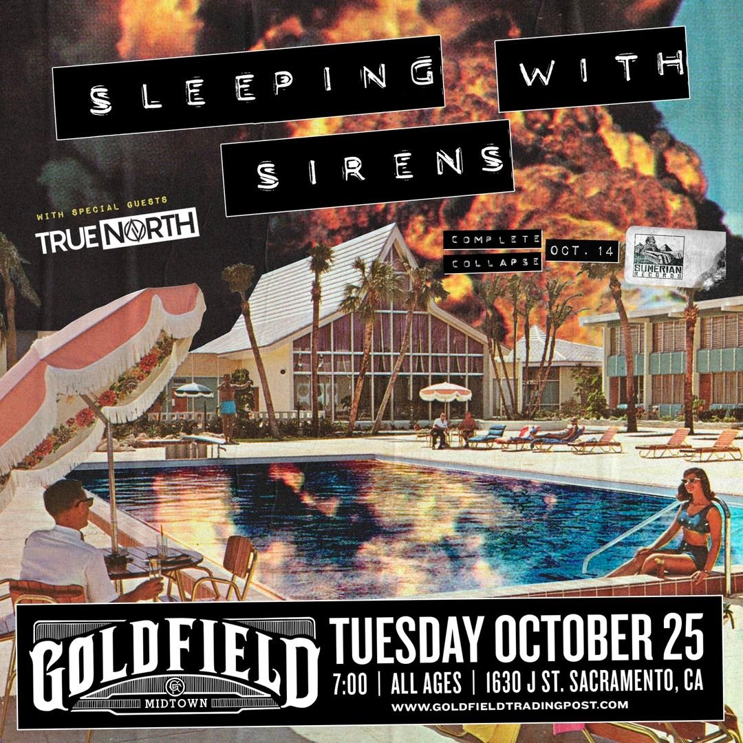 JUST ANNOUNCED!!!🔊 Sleeping With Sirens is coming to Goldfield on Tuesday, October 25th! Tickets go on sale tomorrow!!! Grab your tickets before they sell out!🔥